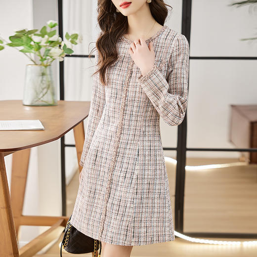 春装新款，时尚显瘦小香风连衣裙HR-ZYF2301 商品图4