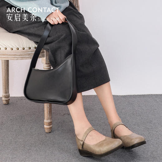 ARCHCONTACT安启美奈浅口圆头软底女鞋45501 商品图2