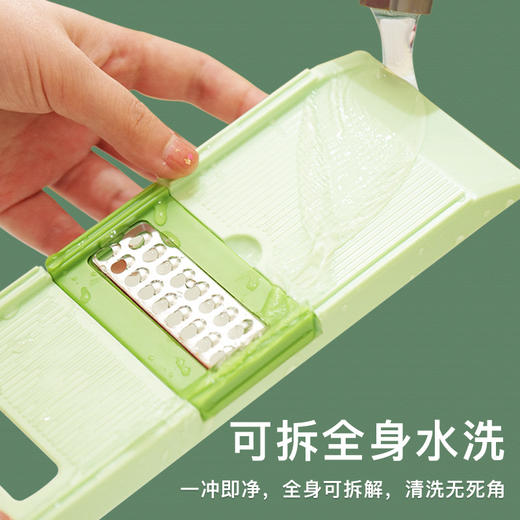 「5合一刀片！切出多种类型」厨房用品多功能切菜器套装 手动切片器切丝器擦丝器刨丝器 商品图1