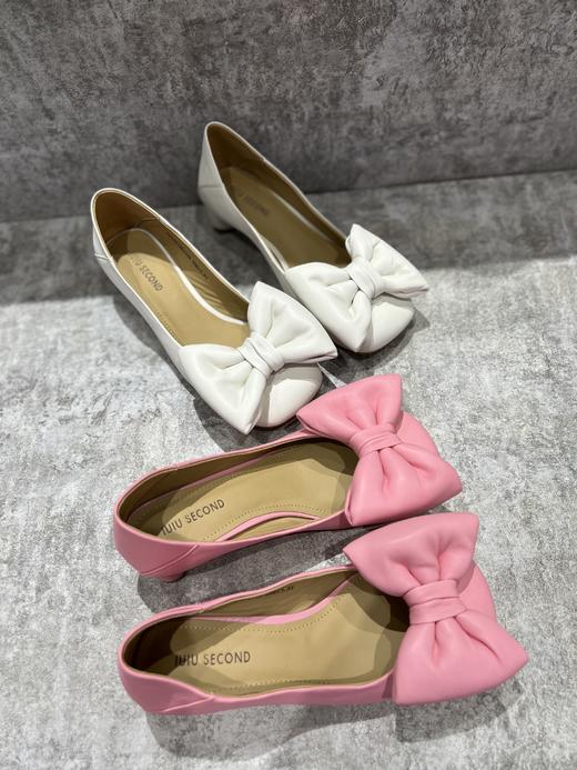 IUIU SECOND 新款娃娃头蝴蝶结少女风单鞋U23AE12631 商品图0