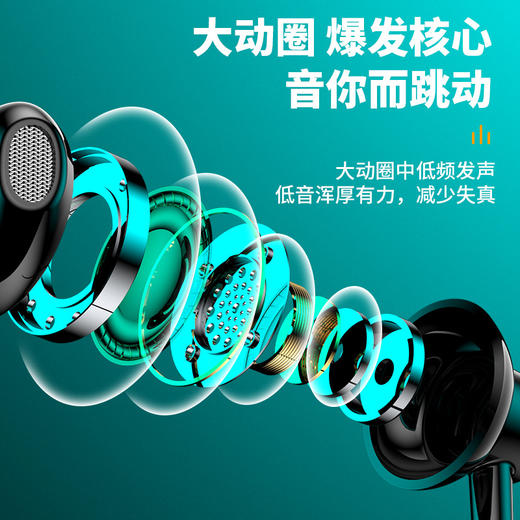 【HIFI立体环绕声！智能LED电量显示】挂脖式无线蓝牙耳机，带数显功能大容量半入耳运动数码配件。ry 商品图4