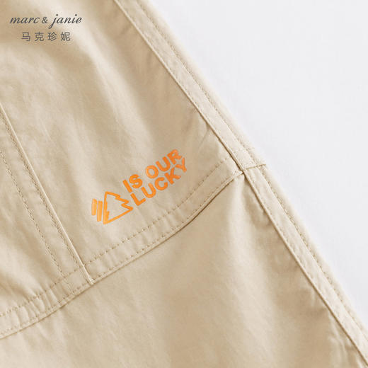马克珍妮夏装新款 男童工装风裤子 儿童纯棉宽松八分裤230278 商品图5