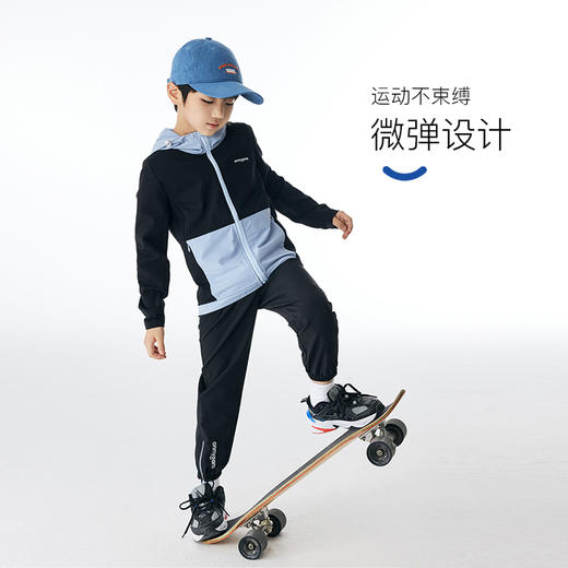 onmygame儿童连帽外套春装男童户外运动风衣童装夹克外套休闲上衣 商品图2