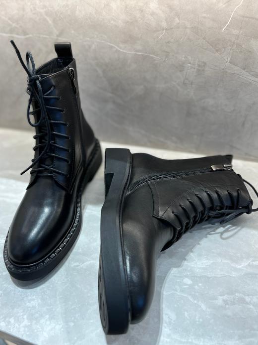 IUIU SECOND 加绒秀气圆头内拉链马丁靴短靴U21DS46141 商品图1