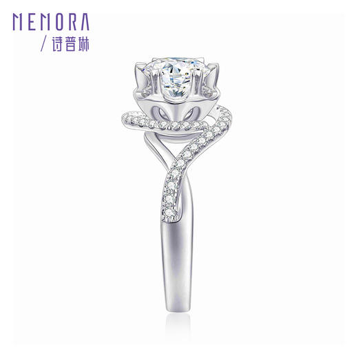 MEMORA诗普琳玫瑰誓约系列18K金钻戒定制【戒托】DR1771 商品图2