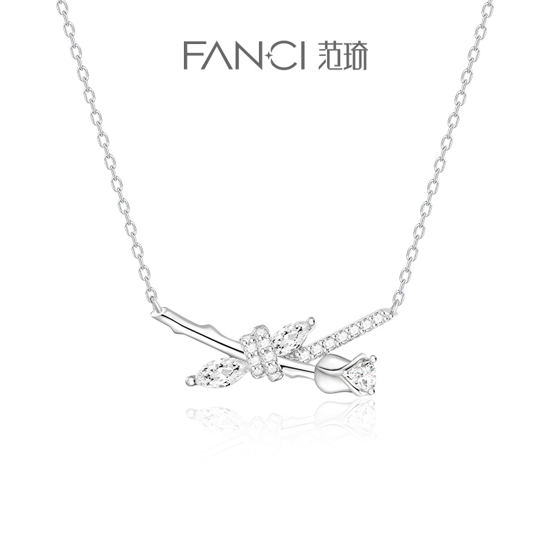 【明星同款】FANCI范琦【玫瑰恋人项链女轻奢生日礼物礼物送女友