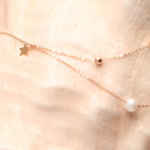 美裕 【星澜】金18K海水珍珠链牌 5-5.5mm白 105996 商品图5