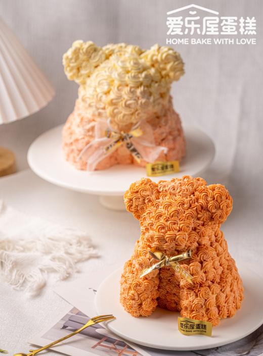 立体永生花小熊蛋糕 商品图1