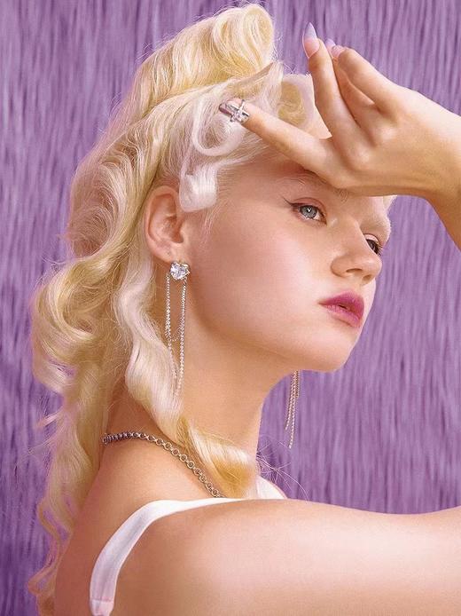 【黄霄云/景甜同款】液态爱心长链耳环#1041 商品图4