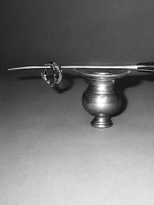 APRESI｜直角三环GIMMEL AND POSY Short Inscription Triple-Hoop Complete Ring [缱绻直角三环组合戒指] 商品图2