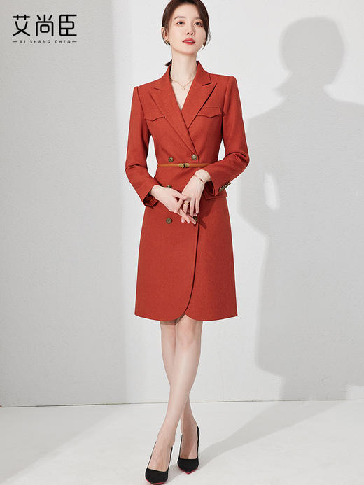 艾尚臣西装连衣裙气质套装职业装时尚通勤高端主持人工作服 商品图5
