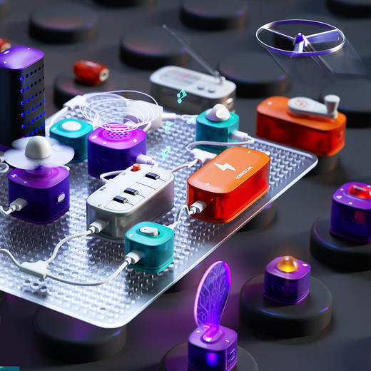 科学罐头 方块电路积木超级套装 商品图0