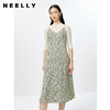 NEELLY纳俪商场同款春季新款气质V领吊带连衣裙女中长款收腰A字裙N23022Y01099 商品缩略图0