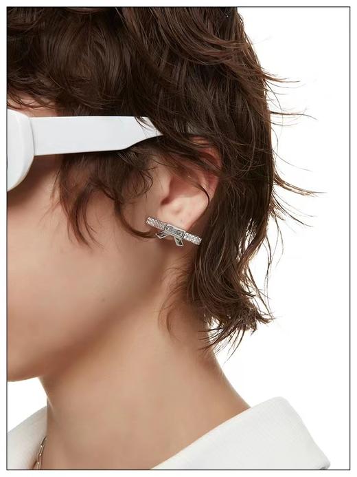 Lovely me蝴蝶结耳钉#1633 商品图2