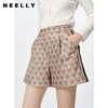 NEELLY纳俪商场同款2023春季新款满印短裤女百搭阔腿显瘦休闲裤N23021H01070 商品缩略图3