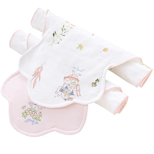 英氏婴儿快乐兔子纱布汗巾女宝宝幼儿园5A抑菌垫背巾YMGDJ0P032A 商品图4