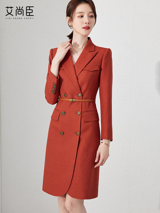 艾尚臣西装连衣裙气质套装职业装时尚通勤高端主持人工作服 商品图0