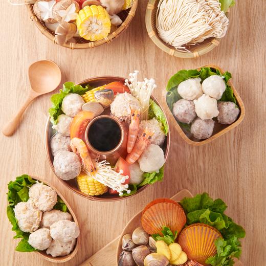 四款丸子 Q弹爆汁 吃一口就爱上（芋头丸 花枝丸 黑椒贡丸 鱼丸）0115 |百里食 商品图2