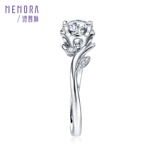 MEMORA诗普琳诗普琳珠宝玫瑰誓约18K金钻石戒指婚戒DR2156 商品图7