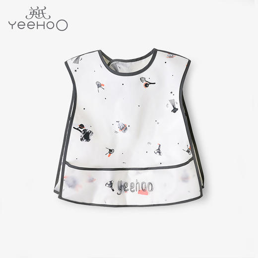 英氏儿童2022新款无袖儿童防水防弄脏衣服饭兜反穿衣YMGFJ02140A 商品图0