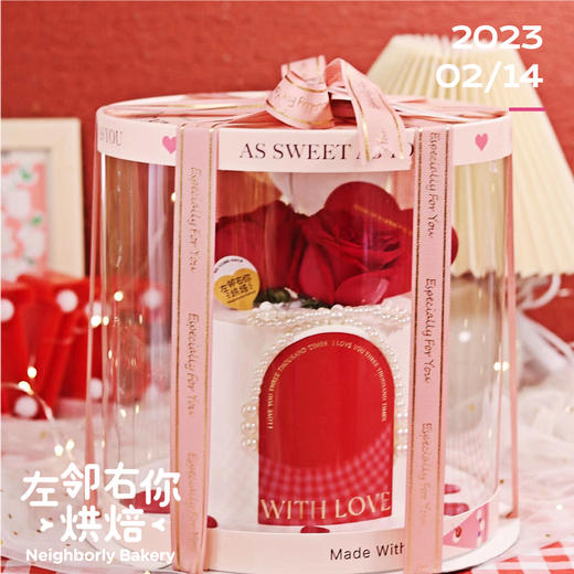 情人节 ｜玫瑰与你蛋糕 下架勿理 商品图2