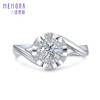 MEMORA诗普琳玫瑰誓约系列白色18K金钻石玫瑰镶钻戒显大围镶DR2232 商品缩略图2