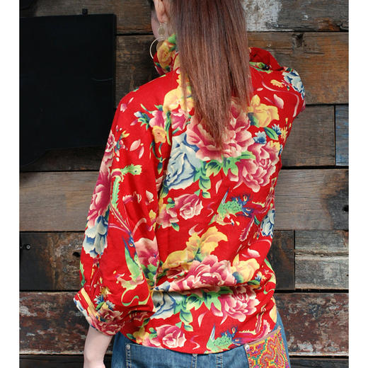 裁缝学苑AQ159新款春蝙蝠袖衬衣女装民族风打结衬衫上衣服装打板 商品图1