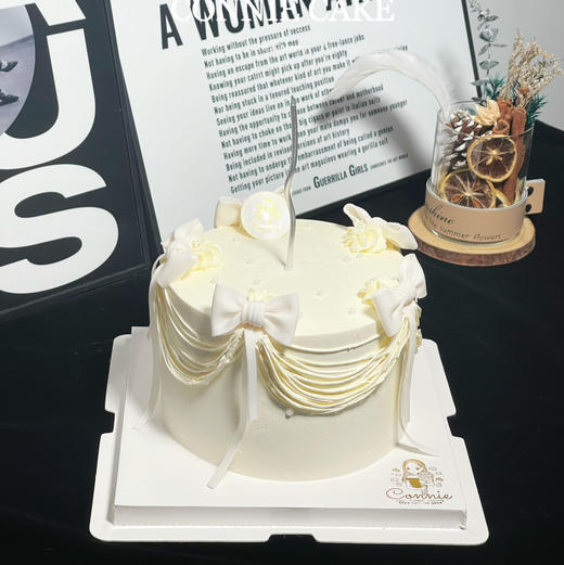 【1366】纯白蝴蝶结拉丝款 商品图0