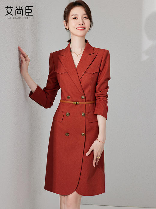 艾尚臣西装连衣裙气质套装职业装时尚通勤高端主持人工作服 商品图2