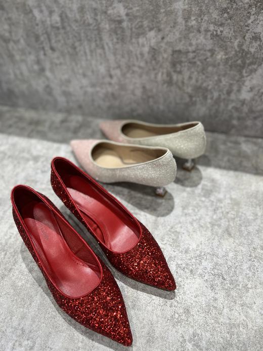 IUIU SECOND 新款尖头亮面高跟鞋婚鞋仙女鞋U23AE12761 商品图0