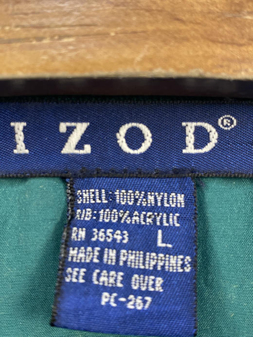 90年代 Vintage 菲律宾制 IZOD 运动罩衫_SLSS(L) 商品图2