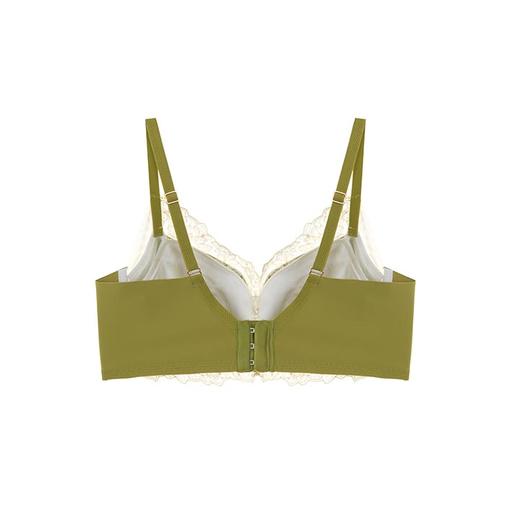 Maxroses露华写意云感棉色丁内衣柳绿色（赠内裤款式随机） 商品图2