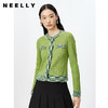 NEELLY纳俪商场同款春季新款针织衫女单排扣套头上衣开衫修身简约N23022A01080 商品缩略图0