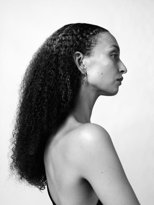 APRESI｜TROUVAILLE Millennium Cut Square White Topaz Fluid Earrings [流转耳环] 商品图7