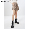 NEELLY纳俪商场同款2023春季新款满印短裤女百搭阔腿显瘦休闲裤N23021H01070 商品缩略图2