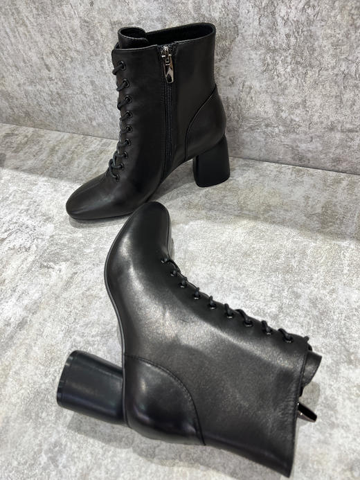 IUIU SECOND 时尚系带方根内拉链短靴U21DS44481 商品图5