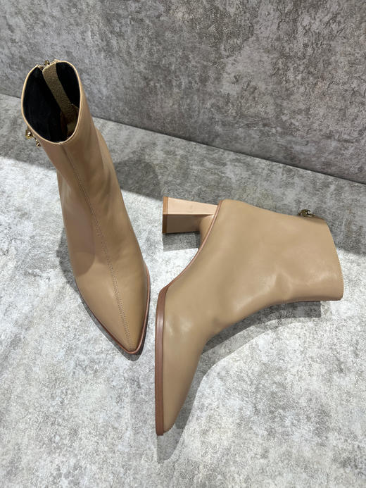 IUIU SECOND 法式尖头后拉链踝靴短靴U21DS44441 商品图2