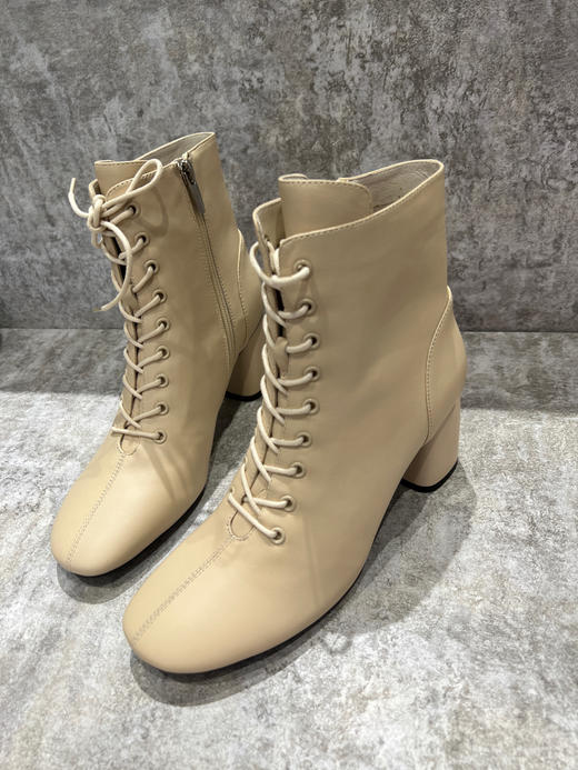 IUIU SECOND 时尚系带方根内拉链短靴U21DS44481 商品图4