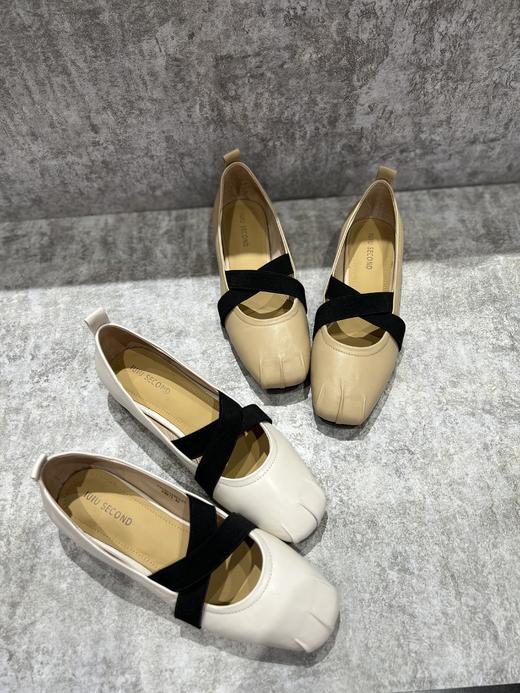 IUIU SECOND 新款软皮一脚蹬芭蕾舞鞋平底单鞋U23AE12501 商品图2