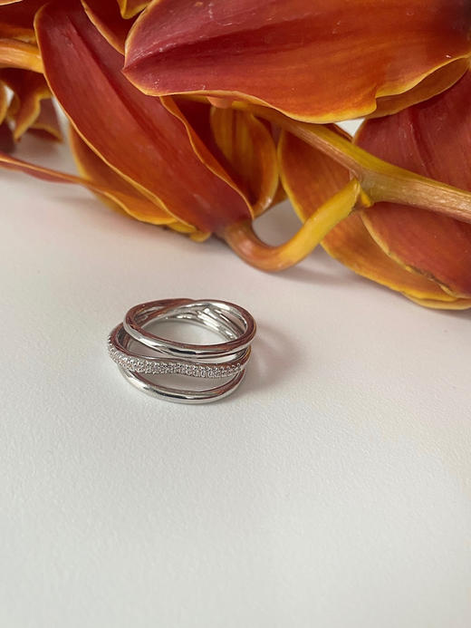 APRESI｜FLIPPED Three Circle Hoops Shiny Ring [怦然心动戒指] 商品图8