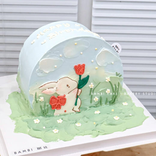 立体兔子奶油蛋糕 商品图1