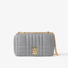 BURBERRY 巴宝莉 女士 Lola - 绗缝皮革TB专属标识小号萝纳包 灰色 8059513 A8171