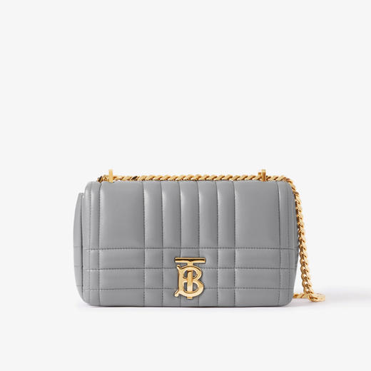 BURBERRY 巴宝莉 女士 Lola - 绗缝皮革TB专属标识小号萝纳包 灰色 8059513 A8171 商品图0