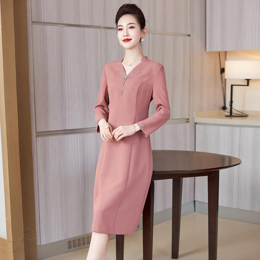 妈妈装礼服高贵优雅连衣裙平时可穿LC2233 商品图3