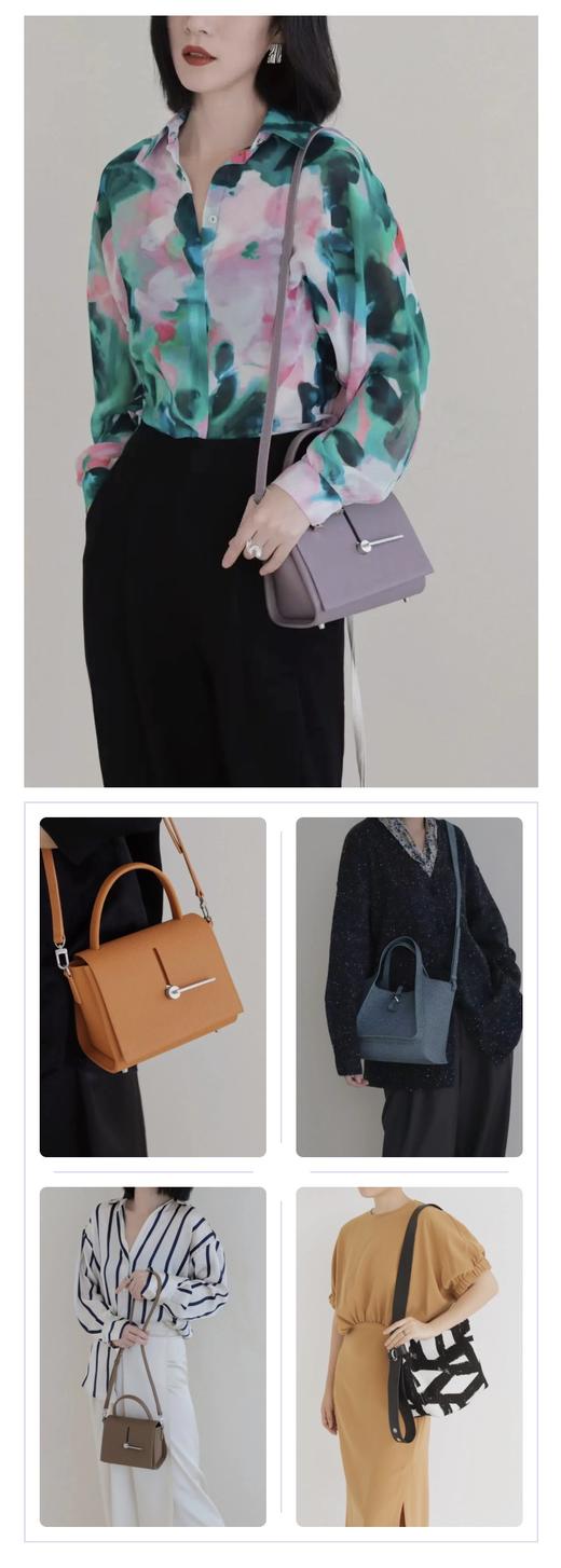 BEN by SONG新款新色 ！重奢JI品质-匠心原创du立设计师品牌！花痴小姐醉爱的设计师品牌包 头层掌纹牛皮 意大利芬尼斯品牌皮边油封边，奢品篙端箱包五金，不氧化发黑，方哲学现代新时尚！ 商品图2