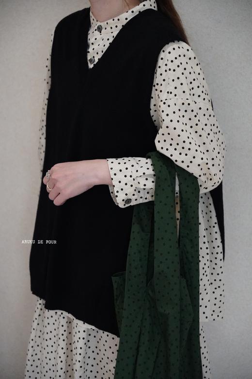 Gauze黑灰2色背心 商品图6