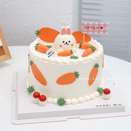 兔子胡萝卜丨奶油蛋糕 商品图1