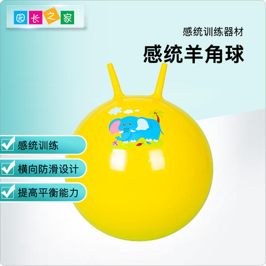 感统训练羊角球儿童蹦蹦球运动充气玩具跳跳球提高平衡能力 商品图0