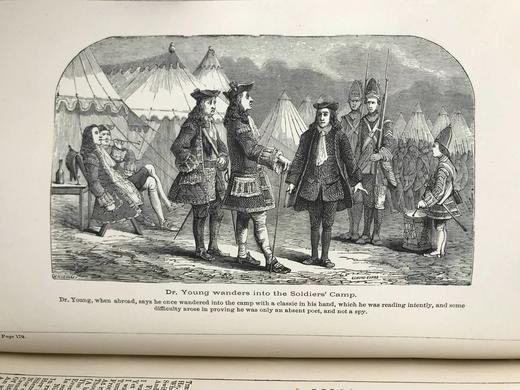 约19世纪后期 弥尔顿与杨格诗集 约6幅插图 漆布精装18开 商品图8