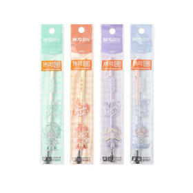 晨光6630豌豆女孩可擦中性笔替芯/蓝/0.5mm
